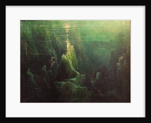 Das Rheingold, 1st scene, at the bottom of the Rhine. Bayreuth, 1896, 1896 by Anonymous