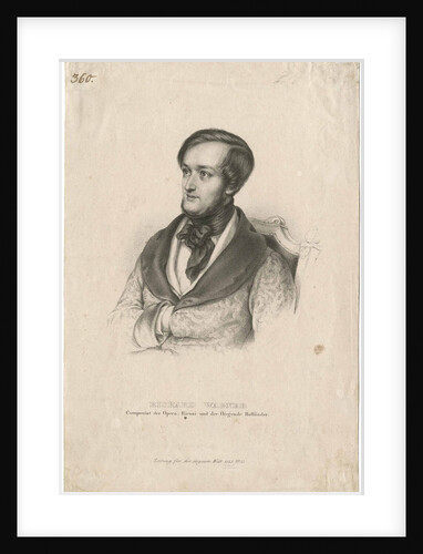 Portrait of the composer Richard Wagner, 1843 by Anonymous
