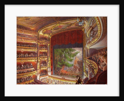 Premiere of the opera Walküre, act III, at the Gran Teatre del Liceu, Barcelona, 1899 by Anonymous