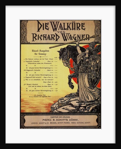 Siegmunds Love Song (Winter storms Have waned, to tht winsome moon) from Opera Die Walküre by Richa by Anonymous