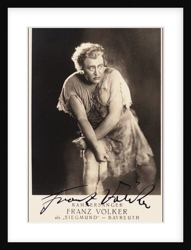 Franz Völker as Siegmund in opera Die Walküre by Richard Wagner, Bayreuth, 1933 by Anonymous