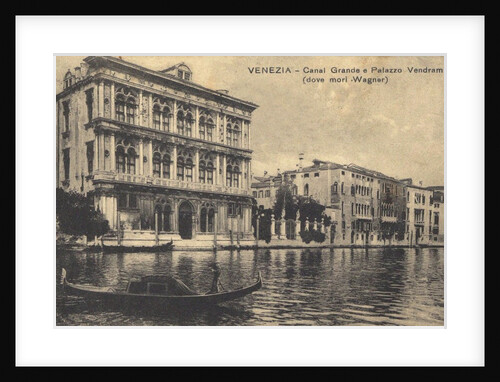 Palazzo Vendramin Calergi in Venice, 1880s by Anonymous
