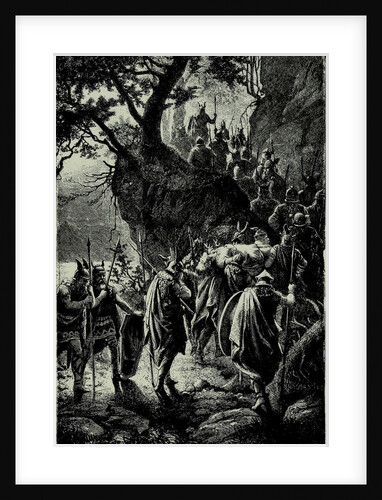 The Twilight of the Gods at the Bayreuth Festival in 1876. Third act. Funeral procession of Siegfrie by Anonymous