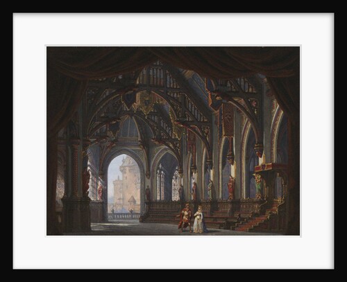 Set design for Opera Tannhäuser by Richard Wagner. Paris, Théâtre de lOpéra-Le Peletier, 13.03.1861 by Anonymous