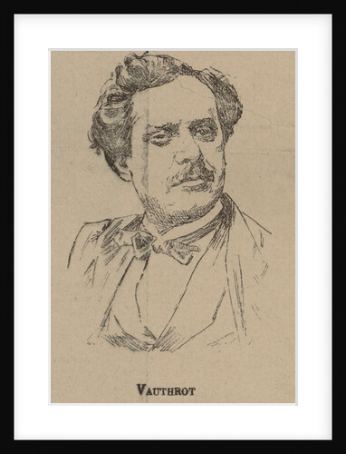 Eugène François Vauthrot Portrait from the Program to Oper Tannhäuser by Richard Wagner by Anonymous