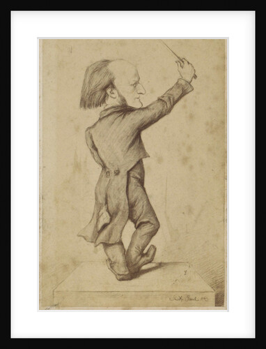 Richard Wagner as Conductor. Caricature, 1863 by Anonymous
