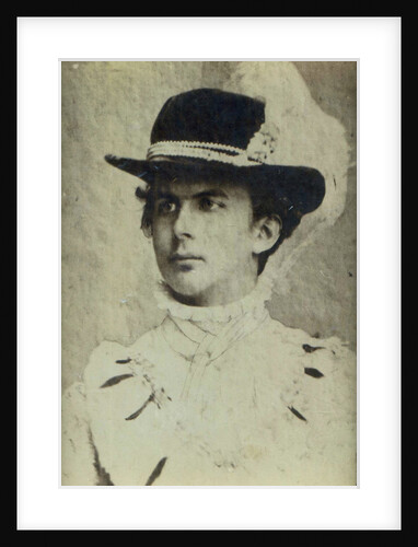 Portrait of Ludwig II of Bavaria with a hat by Anonymous