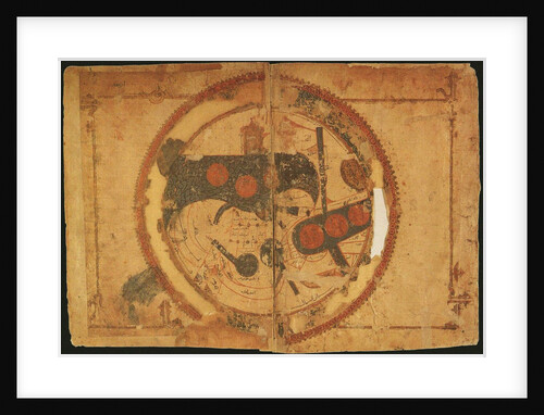 World map. The world, centering on the Persian Gulf, ca 550 by Anonymous