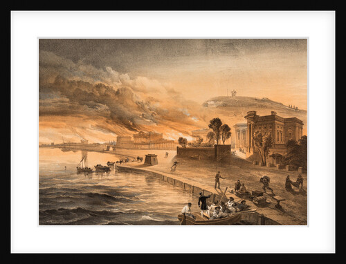 Burning of the Government Buildings at Kertch, 1855 by Anonymous