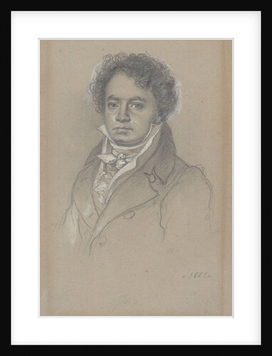 Portrait of Ludwig van Beethoven, 1821 by Anonymous