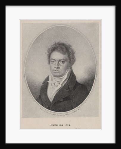 Portrait of Ludwig van Beethoven, 1814 by Anonymous