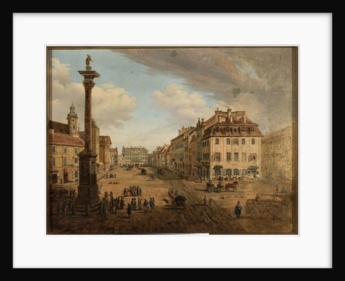 View of Krakowskie Przedmiescie from Castle Square  in Warsaw, c.1838 by Anonymous