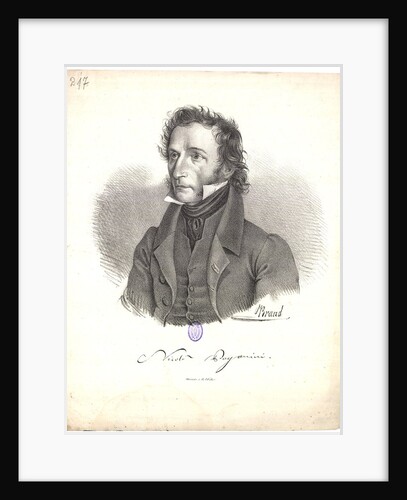 Portrait of Niccolò Paganini, 1830 by Anonymous