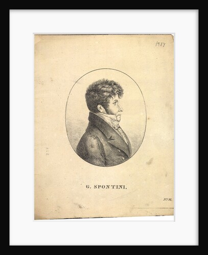 Portrait of Gaspare Spontini, ca 1820 by Anonymous