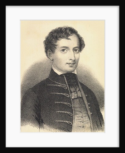 Portrait of Béni Egressy, 1840s by Anonymous