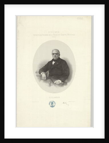 Portrait of Daniel-François-Esprit Auber, 1866 by Anonymous