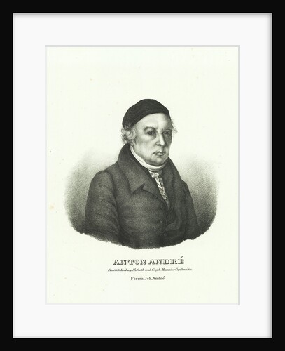 Portrait of Johann Anton André, 1822 by Anonymous