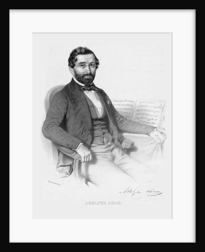 Portrait of Adolphe Adam, 1850 by Anonymous
