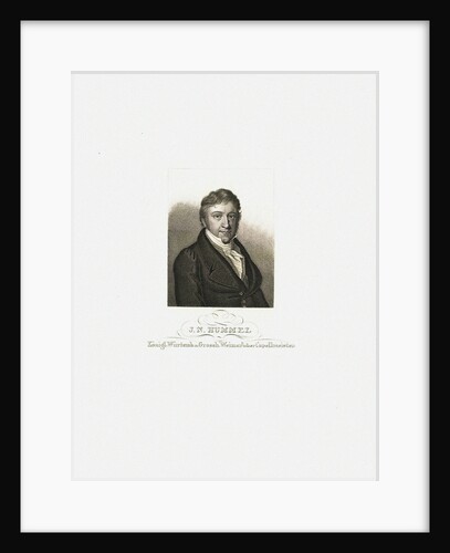 Portrait of Johann Nepomuk Hummel, c. 1830 by Anonymous