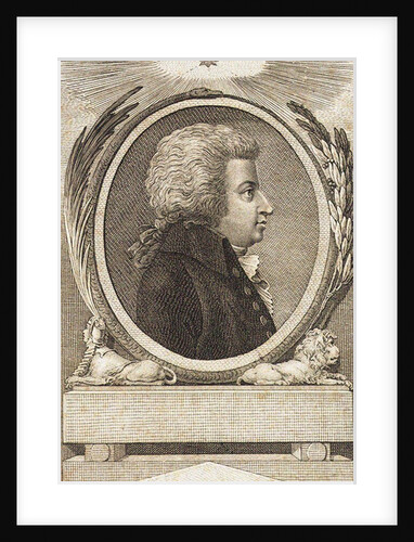 Portrait of the composer Wolfgang Amadeus Mozart, c. 1790 by Anonymous