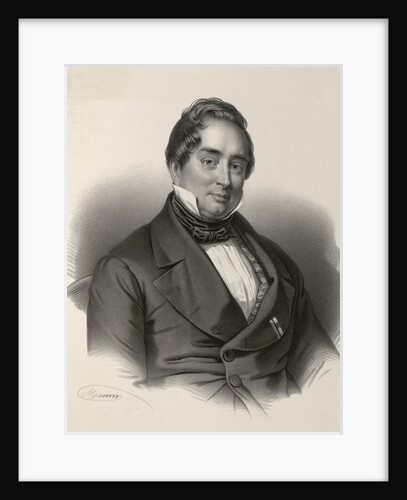 Portrait of Adam Gottlob Oehlenschläger, 1830-1840s by Anonymous
