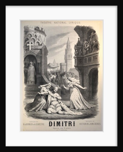 Poster for the Opera Dimitri by Victorin de Joncières, 1876 by Anonymous