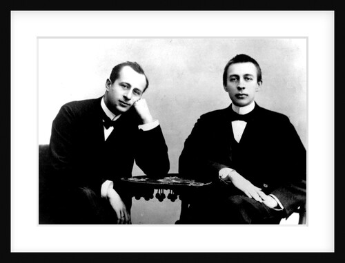 Sergei Rachmaninov and pianist and conductor Alexander Siloti, 1902 by Anonymous