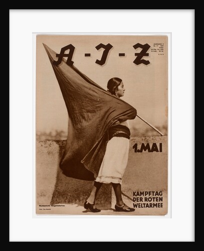 Woman with Flag, 1931 by Anonymous