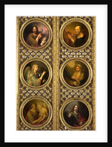Royal Doors with Christ, the Virgin, the Archangel Gabriel and the Four Evangelists, 1804-1809 by Anonymous