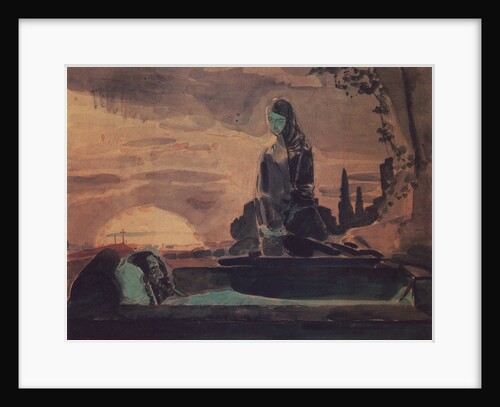 The Lamentation I. Sketch for a mural in the St. Vladimir Cathedral in Kiev, 1887 by Anonymous