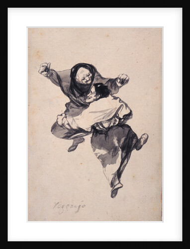 Mirth (Regozijo). Album Witches and Old Women, ca 1820 by Anonymous