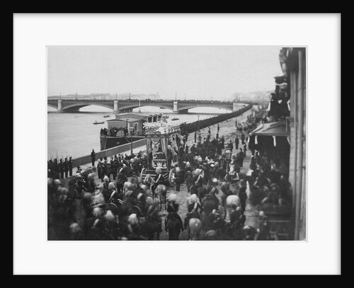 The funeral procession of the Deceased Heir to Throne, Grand Duke Nicholas Alexandrovich of Russia, by Anonymous