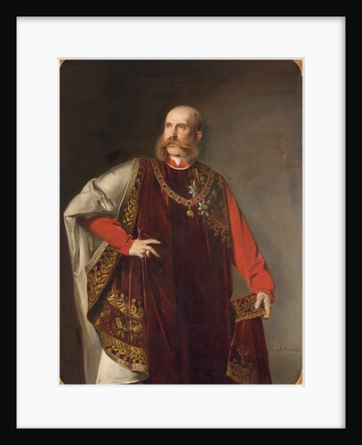 Emperor Franz Joseph I. of Austria in the regalia of the Order of the Golden Fleece, 1880s by Anonymous