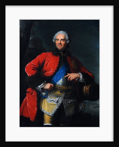 Portrait of Maurice de Saxe, Marshal of France, First half of the 18th cent by Anonymous