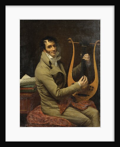 Portrait of Jean-Dominique Fabry Garat Playing a Lyre, ca 1802-1805 by Anonymous