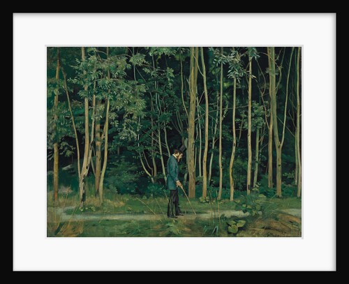Walking at the forest edge, ca 1885 by Anonymous