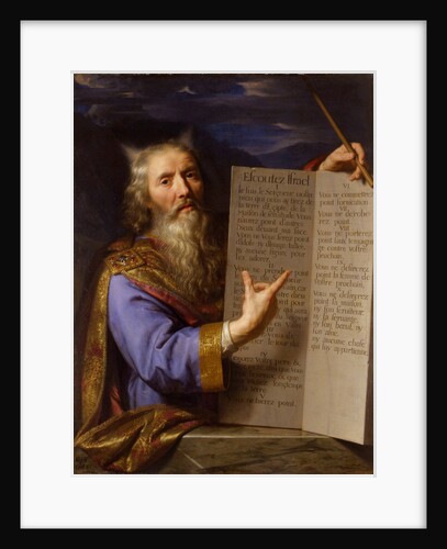 Moses with the Ten Commandments, c. 1650-1660 by Anonymous