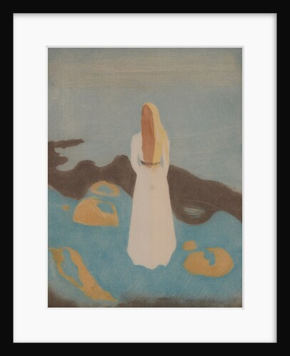 Young Woman on the Beach, 1896 by Anonymous