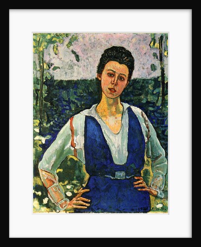 Portrait of Gertrud Müller in the garden, 1916 by Anonymous
