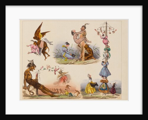 Illustration from the Series Charges et Décharges diaboliques, 1830 by Anonymous