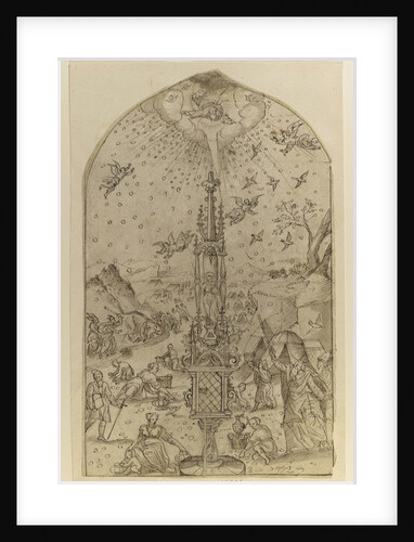 The Gathering of Manna, End of 16th cen by Anonymous