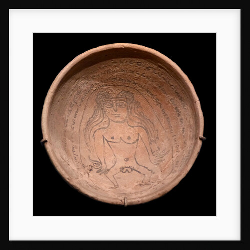 Magic bowl with an incantation text in Judeo-Aramaic and an image of the demon Lilith, 5th-6th centu by Anonymous