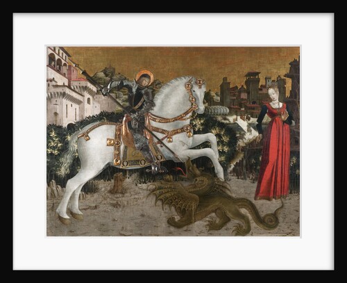 Saint George Killing the Dragon, ca 1460 by Anonymous