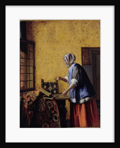 Woman Weighing Gold, ca 1662 by Anonymous