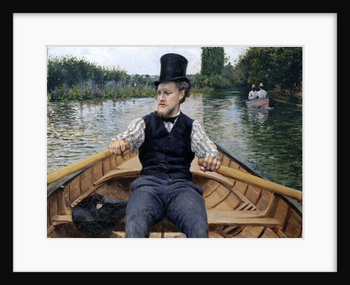 Oarsman in a Top Hat, 1878 by Anonymous