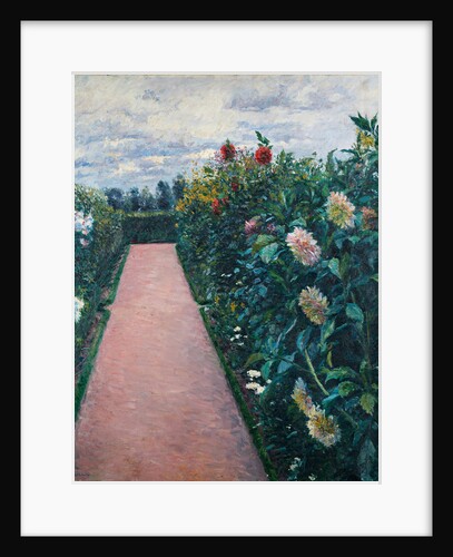 Garden Path with Dahlias in Petit Gennevilliers, 1890-1891 by Anonymous