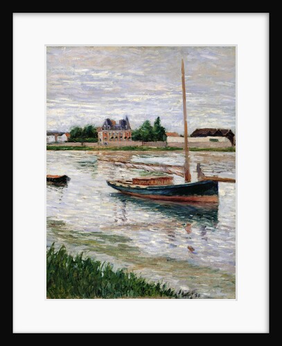 Sailboat Moored on the Seine, Argenteuil, ca 1891 by Anonymous