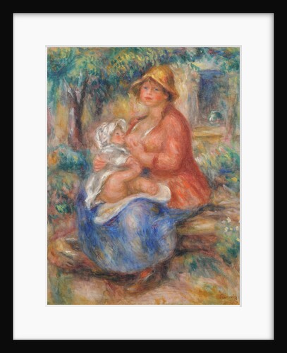 Aline Renoir Nursing her Baby, 1915 by Anonymous