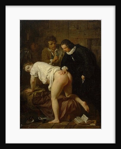 Scene from the Fable La Jument du compère Pierre (The Mare of Peasant Pierre) by Jean de La Fontaine by Anonymous