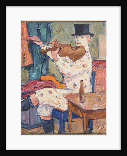 A Clown Playing the Violin, 1915 by Anonymous